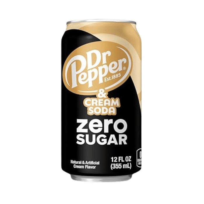 Dr Pepper Cream Zero Sugar Soda (355 ml)
