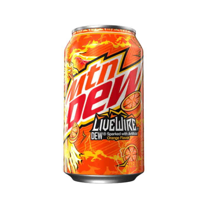 Mountain Dew Live Wire Orange Soda (355 ml)
