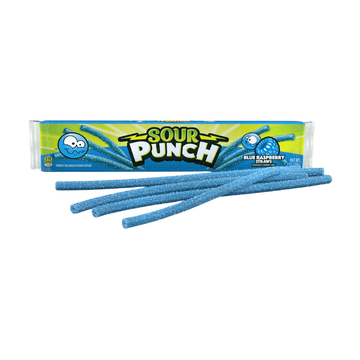 Sour Punch Blue Raspberry Straws