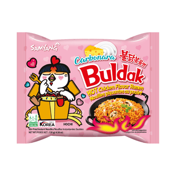 Samyang Buldak Carbonara Artificial Chicken Noodles (135 g)