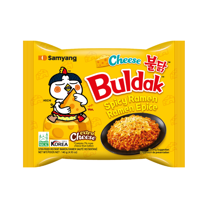 Samyang Buldak Cheese Stir Fried Artificial Chicken Noodles (135 g)