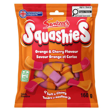 Swizzels Squashies Orange & Cherry Flavour Candy 160g (UK)