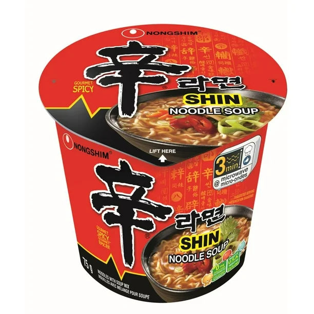 Nongshim Shin Spicy Noodle Soup Cup (75 g)