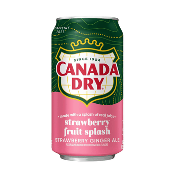 Canada Dry Strawberry Fruit Splash Ginger Ale (355 ml)