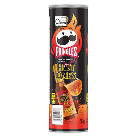 Pringles Hot Ones Los Calientes Rojo Flavour Potato Chips 156g (Canada)