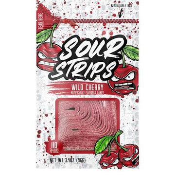 Sour Strips Wild Cherry 96g (US)
