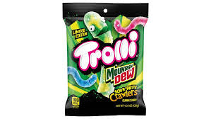 Trolli Sour Brite Crawlers Mountain Dew Candy (120 g)