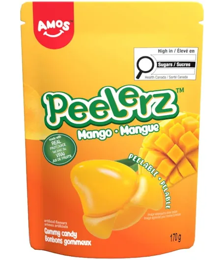 Amos Peelerz Mango Gummy Candy 170g (China)