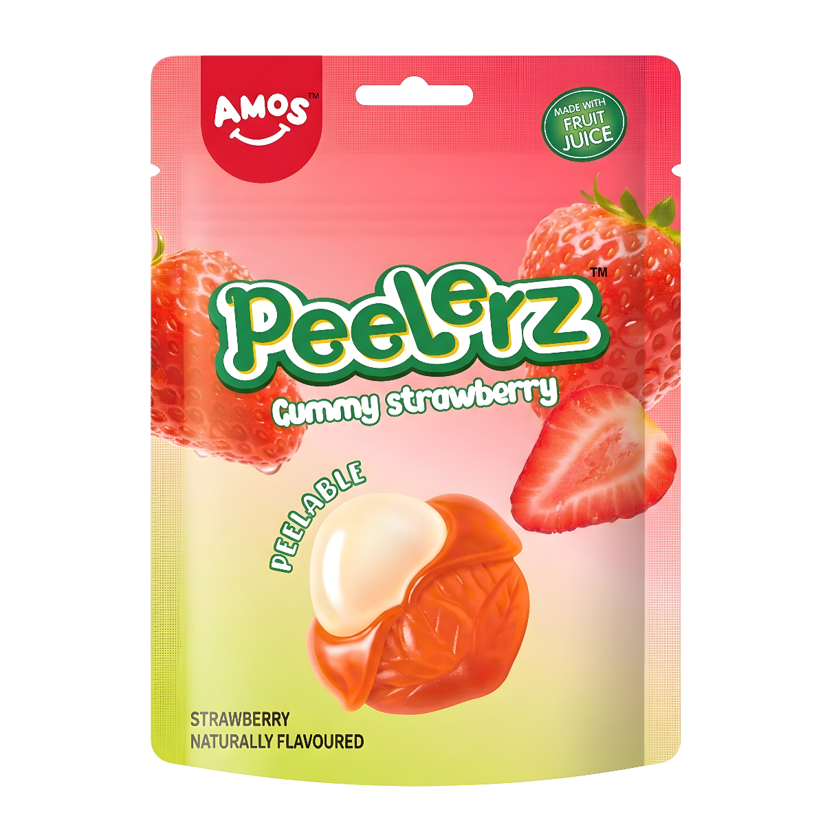 Amos Peelerz Strawberry Gummy Candy 170g (China)
