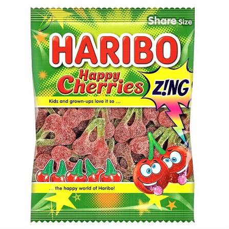 Haribo Happy Cherries Zing 160g (UK)