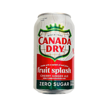 Canada Dry Zero Sugar Fruit Splash Cherry Ginger Ale (355 ml)